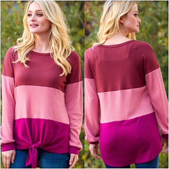 πSALE Stunning Relaxed Fit Tie Tunic Top LXL - Picture 2 of 6